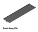 SISTEMA HANG ESTANTE COLGANTE BAJO MUEBLE NEGRO MATE NEGRO MATE BALDA 24 MM 550 MM 140 MM