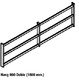 SISTEMA HANG ESTANTE COLGANTE BAJO MUEBLE NEGRO MATE NEGRO MATE HANG 404 MM 1800 MM 60 MM