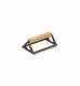 SISTEMA TRIGA SLIM ESTANTE COLGANTE PARED NEGRO MATE NEGRO MATE/ROBLE PORTARROLLOS 180 MM 280 MM 99 MM