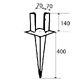 SOPORTE VIGA CLAVAR SV05 70x70mm ZINCADO ZINCADO 540 150 4MM 150 ACERO 1