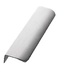 TIRADOR EDGE ROUND ALUMINIO EFECTO INOX 2x80MM 80MM