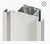 TIRADOR GOLA VERTICAL PARA COLUMNAS EFECTO INOX 16mm 2300mm DOBLE