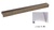 TIRADOR MOD. SQUADRA ZAMAK CROMO BRILLO 32 MM 50X15MM