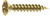 TORNILLERIA MADERA DIN 7505-C POZI C/ALOMADA MANIVELA LATONADO 3.5 7 25 1000 PZ