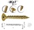 TORNILLERIA MADERA POZI KAT C/PLANA BICROMATADO BICROMATADO 2,5 16 1000