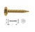 TORNILLO POZIDRIVE CABEZA ARANDELA TRASERA BICROMATADO BICROMATADO 2.5 13 2000 PZ