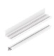 VOLARE 80 ADAPTA SISTEMA CORREDERO SUSPENDIDO 80 KG POR PUERTA BLANCO CHAMONIX RAL 9003 Mate texturizado KIT GUIAS 2000 MM