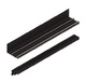VOLARE 80 ADAPTA SISTEMA CORREDERO SUSPENDIDO 80 KG POR PUERTA MOKKA RAL 9005 Mate texturizado KIT GUIAS 2000 MM