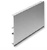 ZOCALO ALUMINIO CON GOMA ALTURA 100/150 MM PLATA MATE PLATA MATE 150 MM 4000 MM ZOCALO ALUMINIO