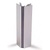 ZOCALO PVC-ALUMINIO CROMO MATE CROMO MATE 146 MM ANGULO FLEXIBLE ALUMINIO