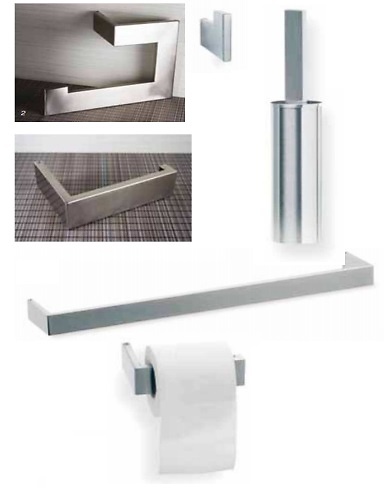 ACCESORIOS BAÑO KU ACERO INOX MATE 
