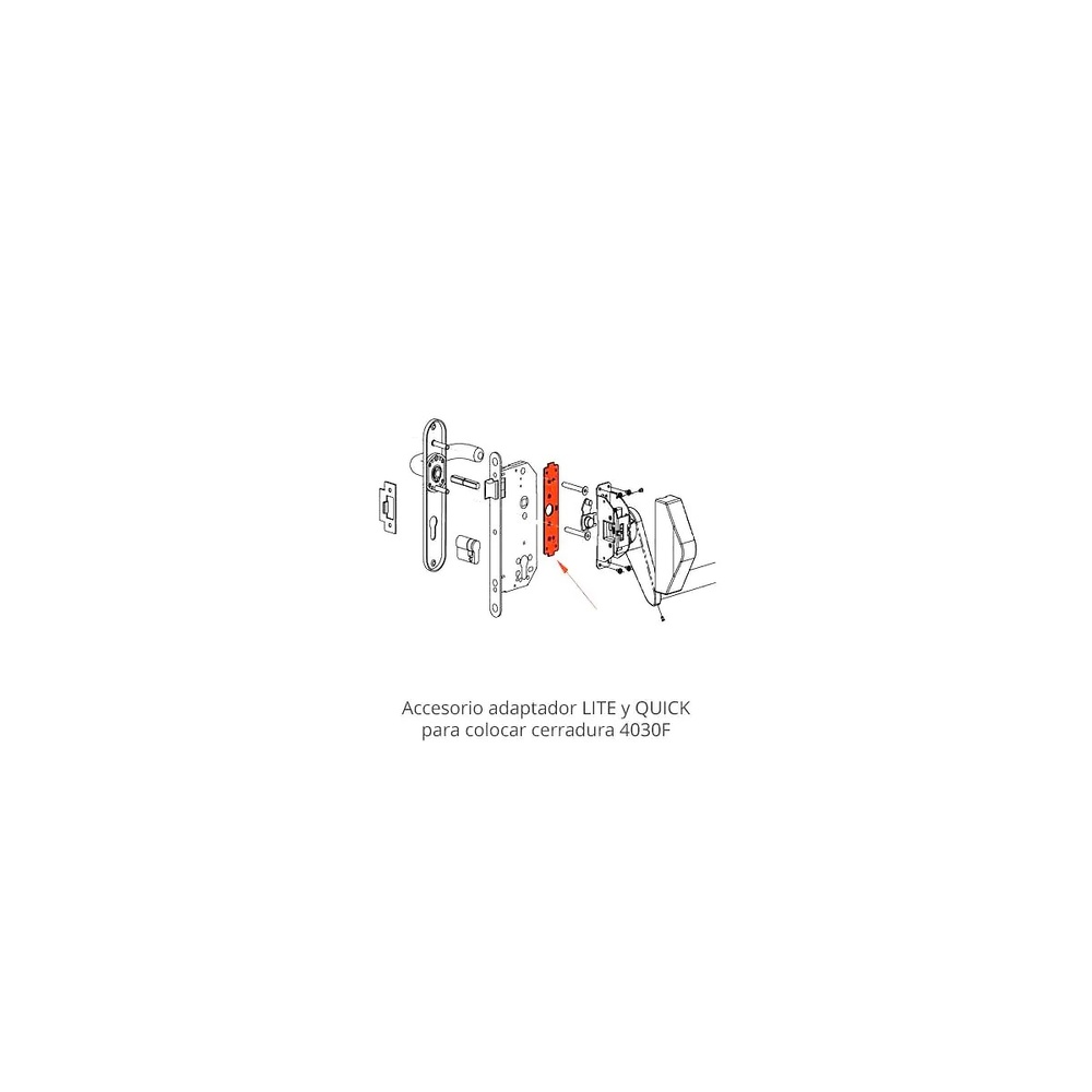 ACCESORIOS REDUCTOR Y ADAPTADOR CERRADURAS 4030F Y CF6T 