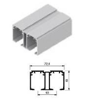 AIR M60 KIT GUIA CORREDERA PARA PUERTA COLGANTE DE PASO 60 KG PLATA MATE KIT CARRIL DOBLE A TECHO 2 MTS 3 MTS KIT CARRIL DOBLE A TECHO PLATA MATE 4 MTS KIT CARRIL DOBLE A TECHO PLATA MATE 