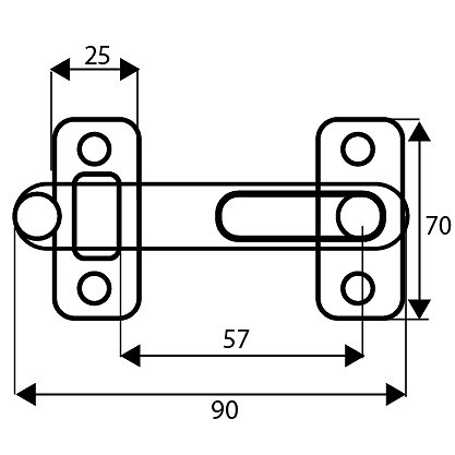 ALDABA REVERSIBLE ADB06 ACERO INOX INOX 155 90 70 REVERSIBLE ACERO INOXIDABLE 5 