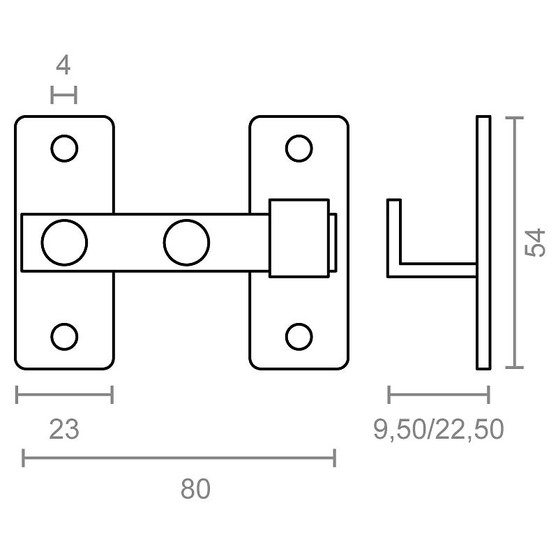ALDABA REVERSIBLE ADB09 80mm 