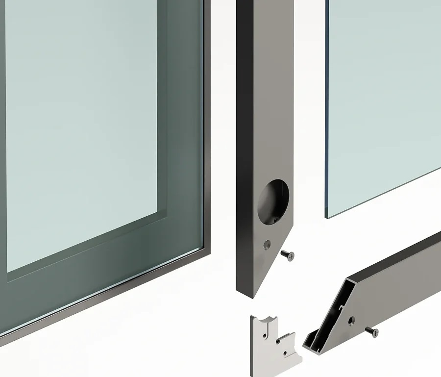 ALFIL KIT VITRINA ALUMINIO MECANIZADA 