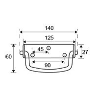 ASA ABATIBLE LISA TRM12 ZINCADO 16 60 140 ACERO 20 