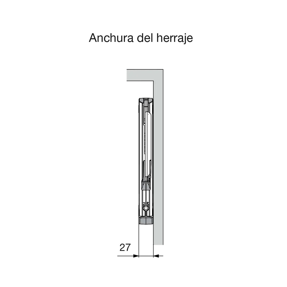AVENTOS BLUM HK-XS PARA PUERTAS ABATIBLES ASCENDENTES DE PROFUNDIDAD REDUCIDA 