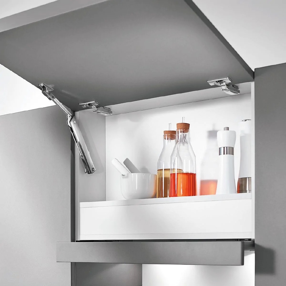 AVENTOS BLUM HK-XS PARA PUERTAS ABATIBLES ASCENDENTES DE PROFUNDIDAD REDUCIDA 