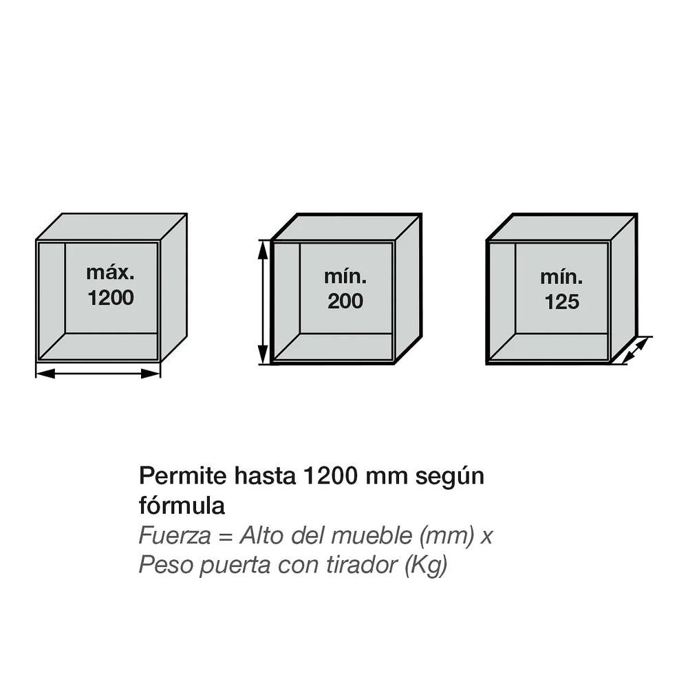AVENTOS BLUM HK-XS PARA PUERTAS ABATIBLES ASCENDENTES DE PROFUNDIDAD REDUCIDA 