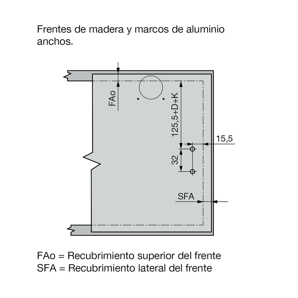 AVENTOS BLUM HK-XS PARA PUERTAS ABATIBLES ASCENDENTES DE PROFUNDIDAD REDUCIDA 