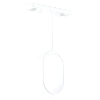 BARRA ARMARIO OVALADA JANE ALUMINIO ESTRIADO PLATA 30X15MM BLANCO 4000 mm SOPORTE CENTRAL TECHO 