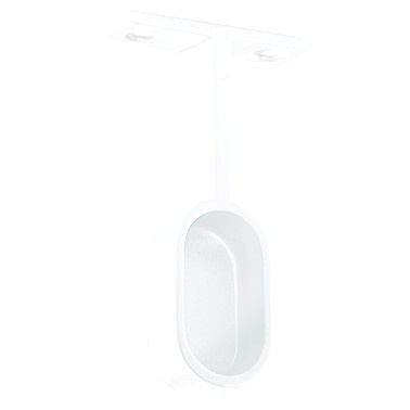 BARRA ARMARIO OVALADA JANE ALUMINIO ESTRIADO PLATA 30X15MM BLANCO 4000 mm SOPORTE LATERAL TECHO 