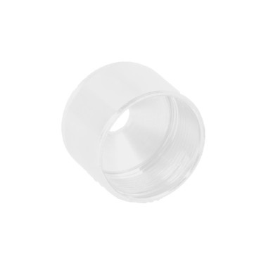 BARRA ARMARIO TUBO REDONDO BLANCO MATE DIAMETRO 19 MM SOPORTE LATERAL CASQUILLO 
