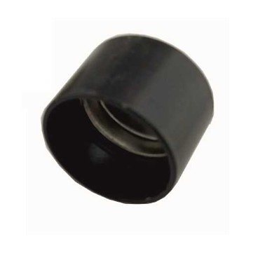 BARRA ARMARIO TUBO REDONDO NEGRO MATE DIAMETRO 25 MM SOPORTE LATERAL CASQUILLO 