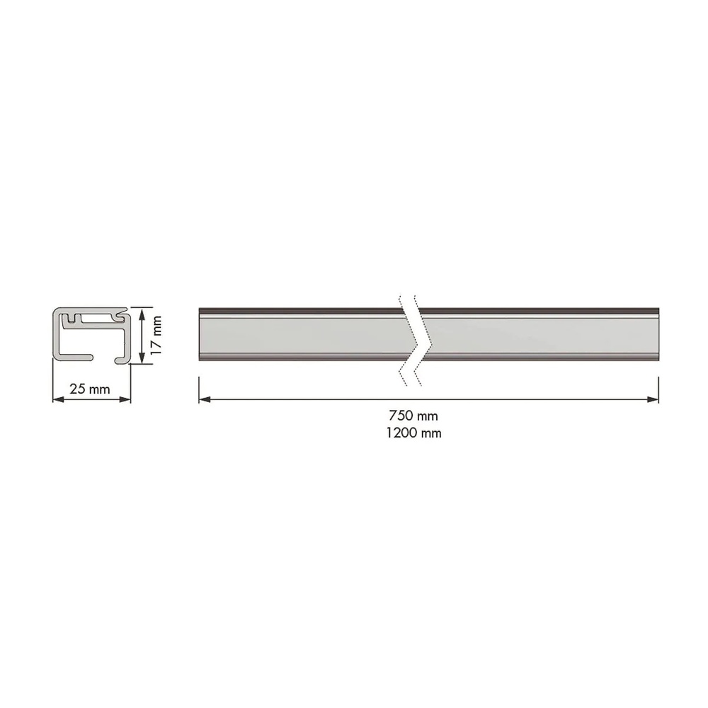 BARRA CROMO MATE PARA COLGAR ACCESORIOS EN PARED DE COCINA CROMO MATE BARRA ALUMINIO 1200 MM 