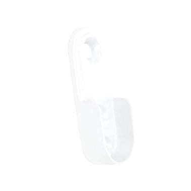 BARRA OVALADA JANE ALUMINIO ESTRIADO PLATA 30X15MM BLANCO 4000 mm SOPORTE LATERAL COSTADO 