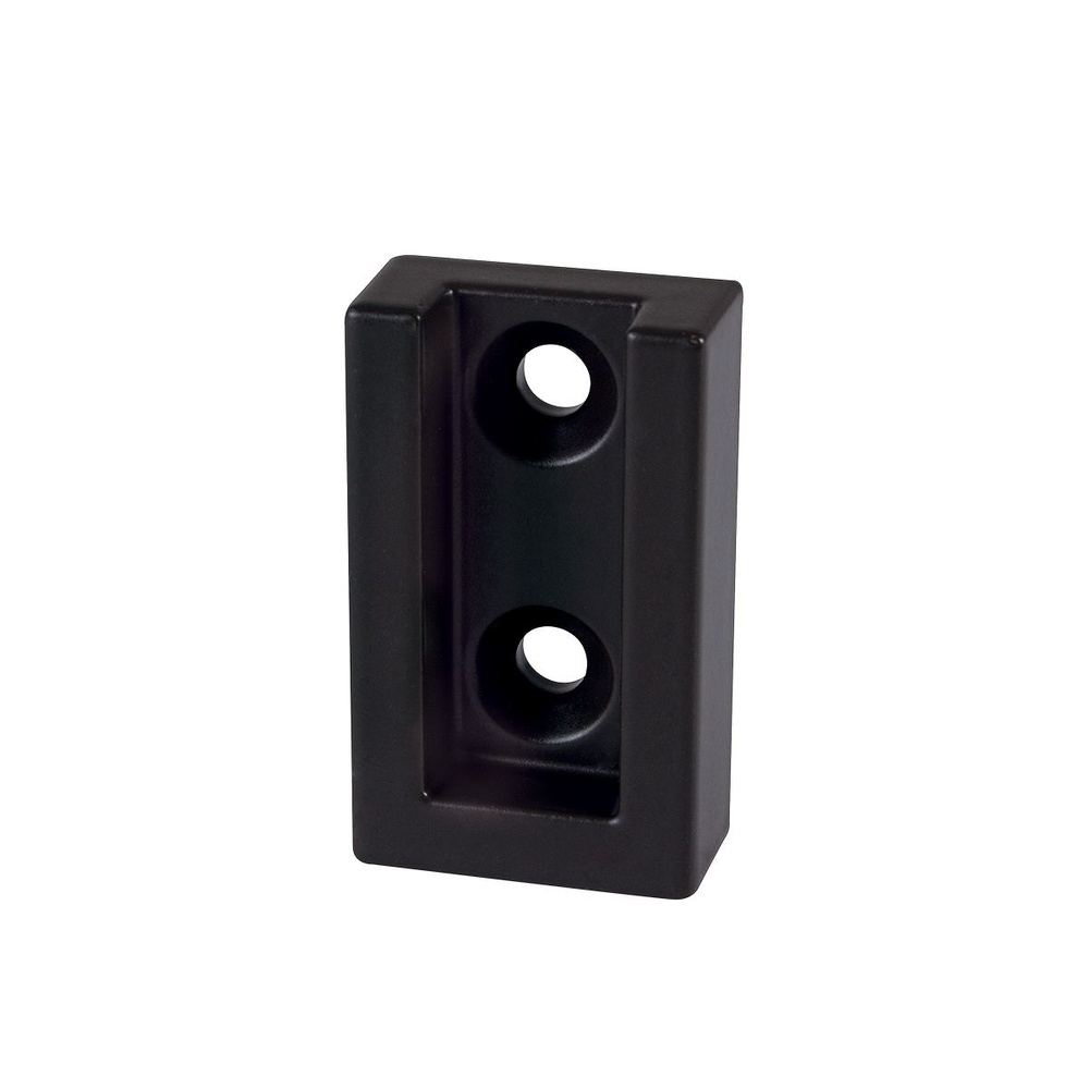 Soporte para altavoz, de cristal negro y aluminio, 2 unidades