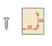BASE CLIP SALICE DOMI REGULACION FIJACION TORNILLO DIN 7983 