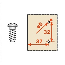 BASE CLIP SALICE DOMI REGULACION FIJACION TORNILLO EURO 