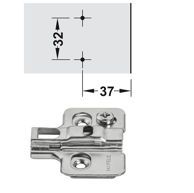 BISAGRA CAZOLETA METALLA 310 SM AMORTIGUACION D:35mm ZINCADO COSTADO 19MM 