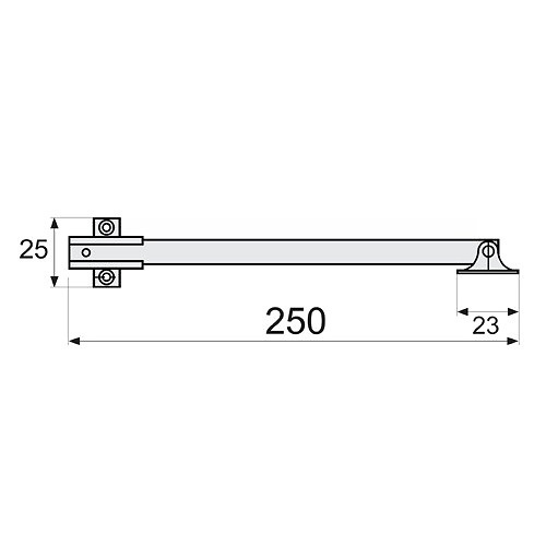 BISAGRA COMPAS BCP05 ZINCADO ZINCADO 22 25 250 ACERO 30 