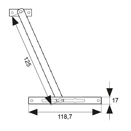 BISAGRA COMPAS DESMONTABLE 6839 ALUMINIO 