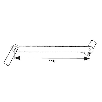 BISAGRA COMPAS EUROPEO 6838 ALUMINIO 