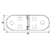 BISAGRA MOSTRADOR BS19 80x32mm 