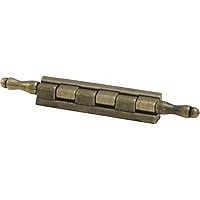 BISAGRA SOLAPADA CON REMATE BS24 LATON ENVEJECIDO 10 10 74 ZAMAK 25 1 10 74 LATON ENVEJECIDO ZAMAK 