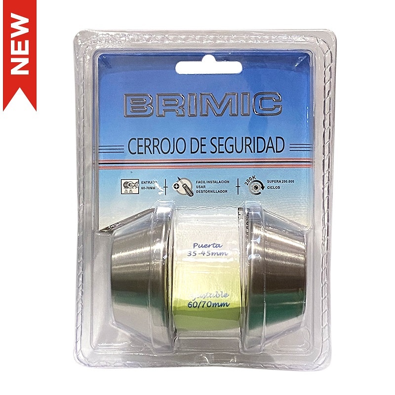 BLISTER CERROJO LLAVE-LLAVE CRR05 60/70mm INOX 60 95 95 ACERO INOXIDABLE 1 