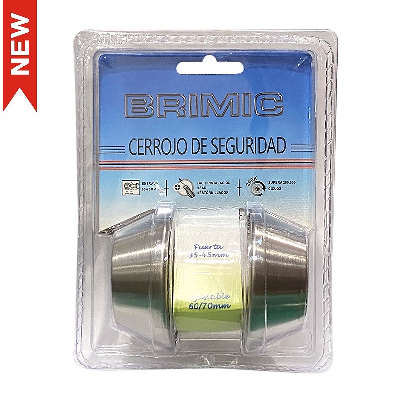 BLISTER CERROJO LLAVE-LLAVE CRR05 60/70mm INOX 60 95 95 ACERO INOXIDABLE 1 