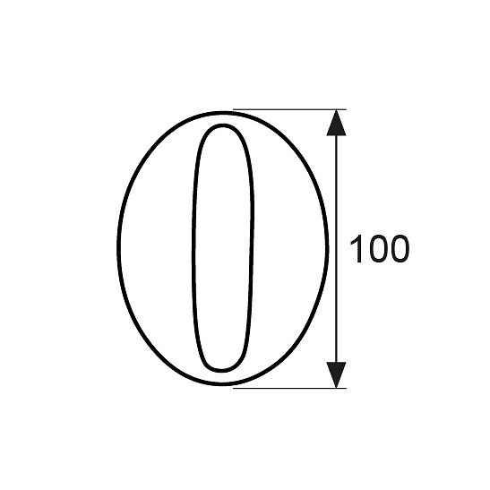 BLISTER NUMEROS LATON 0-9 NM1 100mm LATON 