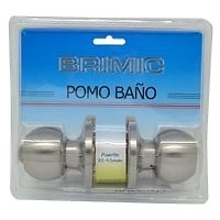 BLISTER POMO PUERTA BOLA PP07 BLANCO 60 180 200 ACERO INOXIDABLE BAÑO 1 