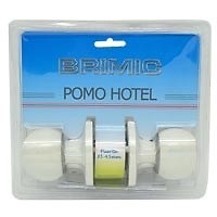 BLISTER POMO PUERTA BOLA PP07 BLANCO 60 180 200 ACERO INOXIDABLE HOTEL 1 