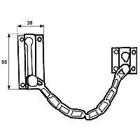 BLISTER RETENEDOR CADENILLA RT02 85x38mm NIQUELADO 