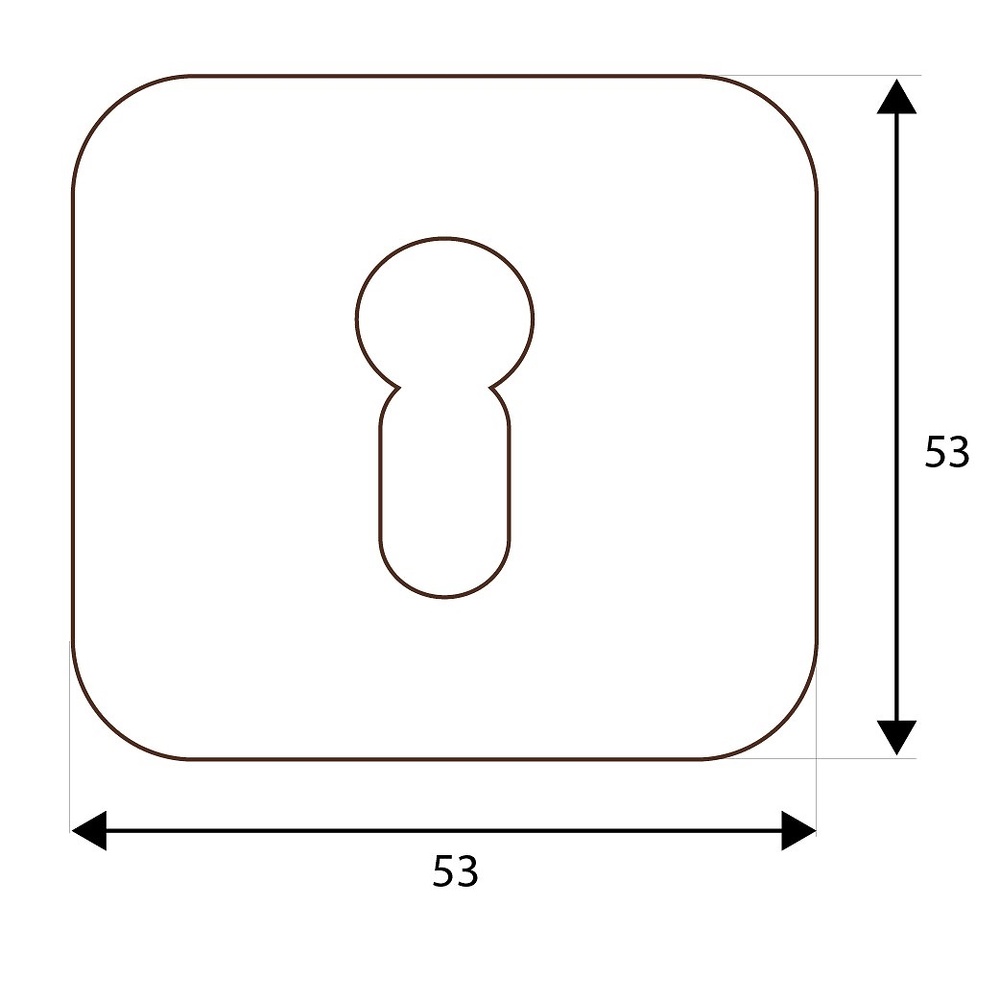 BOCALLAVE PERA CUADRADO 131 53x53mm IN 