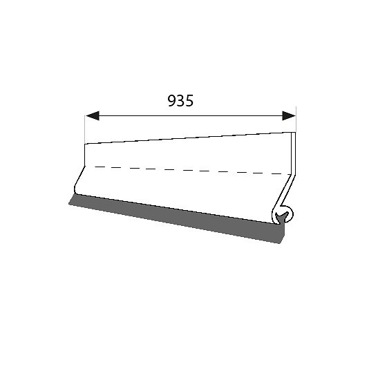 BURLETE ADHESIVO PVC BLT01 ROBLE 40 10 935 PVC 1 