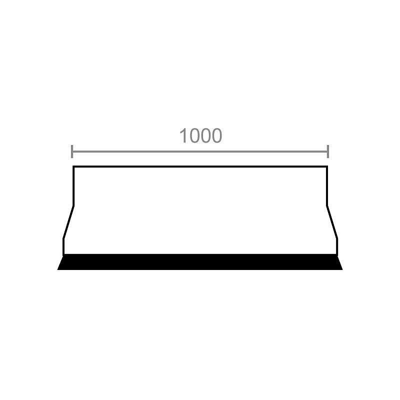 BURLETE ADHESIVO PVC BLT01 BLANCO 40 10 1000 PVC 1 1 10 1000 40 PVC TRANSPARENTE 