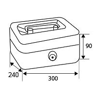 CAJA CAUDALES CFC09 AZUL MEDIO 90 240 300 ACERO 1 